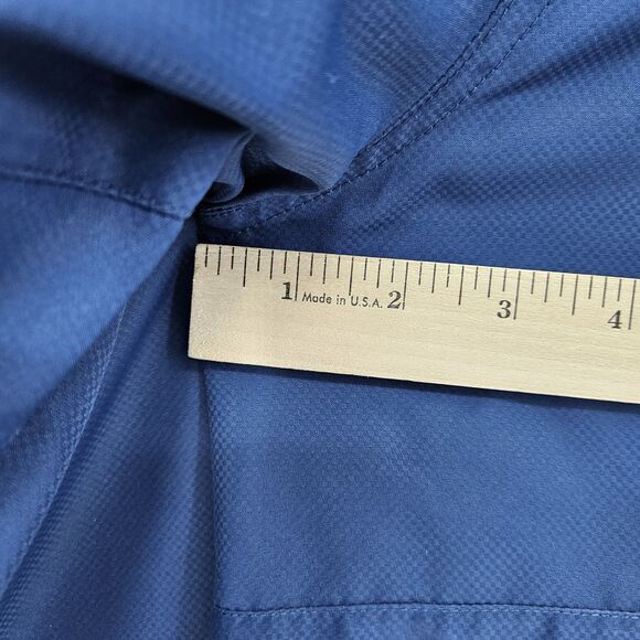 GameGuard Shirt Mens 2X 1024 Caviar Pockets Long Sleeve Blue Button‎ Up FLAWS - Picture 10 of 13